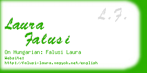 laura falusi business card